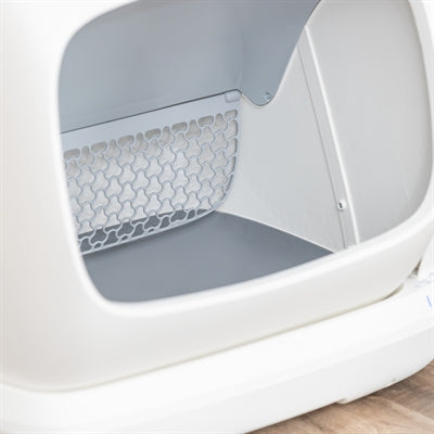 Trixie Selbstreinigendes Elektrisches Katzentoilette Xl Aus Kunststoff, Weiss 63 × 51 × 60 Cm