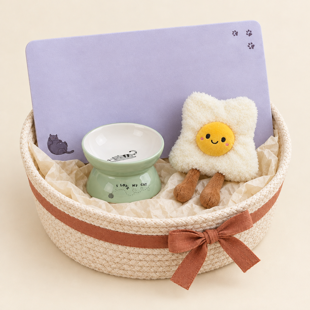 Geschenkset „Katzenfrühstück“