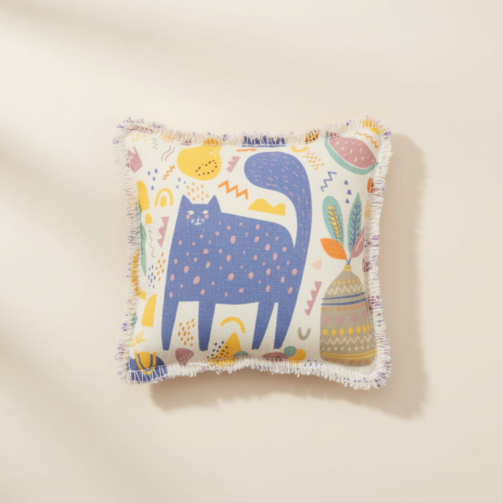 Baldriankissen Blaue Katze