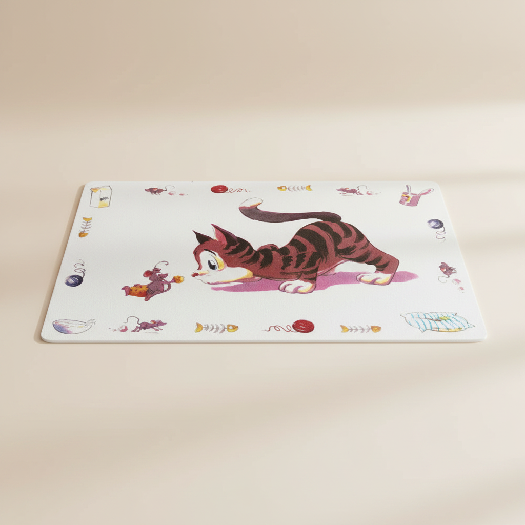 Napfunterlage Comic Katze Produktfoto