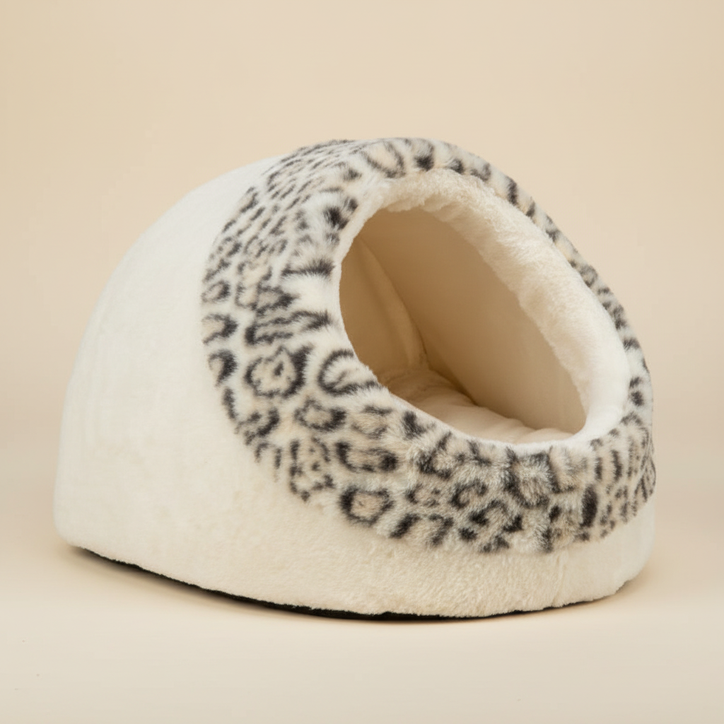 Kuntzy Katzenbett Leo Print Nahaufnahme