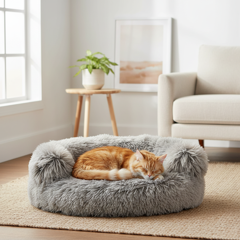 Croci Sofa Grau mit Katze