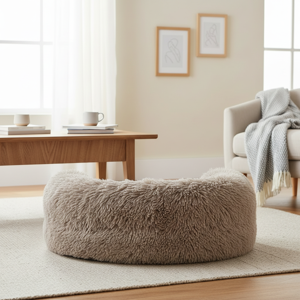 Croci Katzensofa Braun Seitenansicht